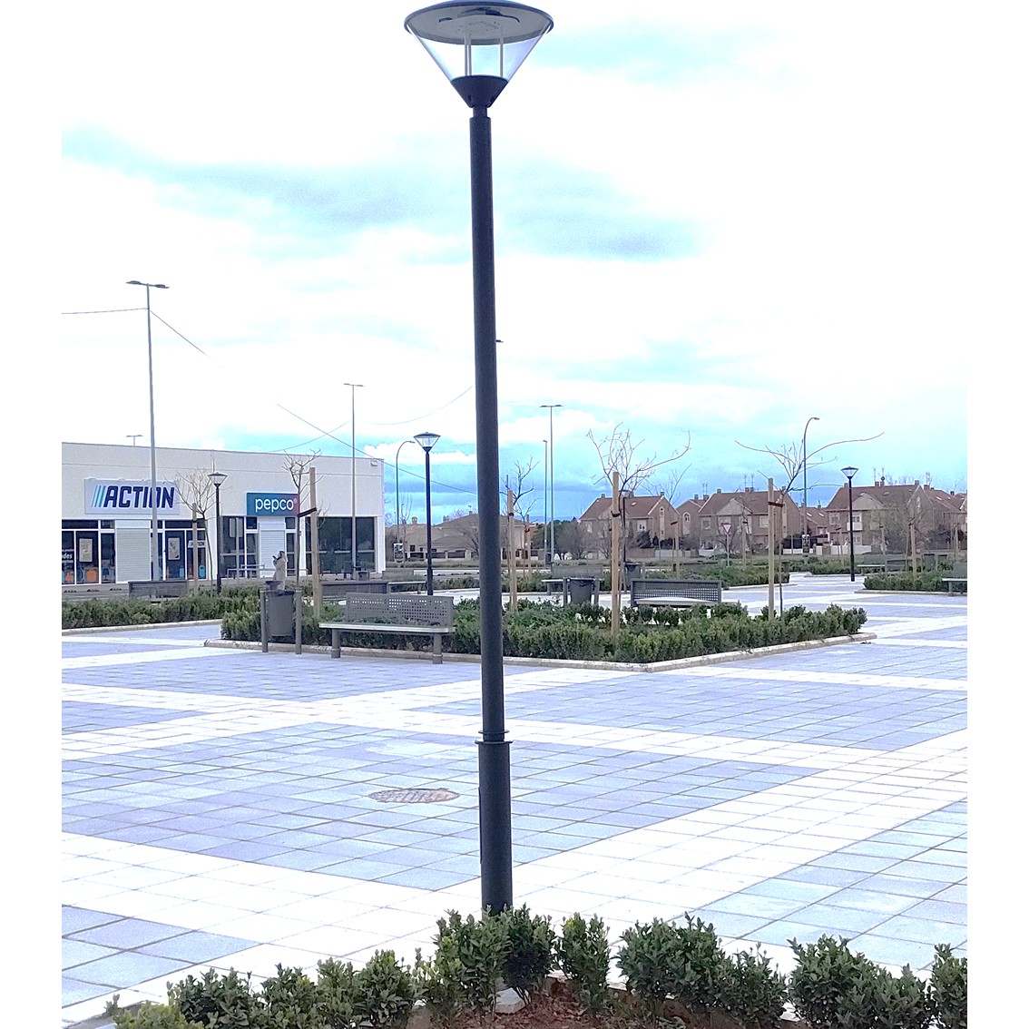 Luminaria Diabolo Future T-020A Led para iluminación exterior y alumbrado público