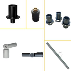 Distintos tipos de adaptadores para luminarias