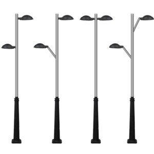 Columna nevada P-200 equipada con distintos brazos y faroles