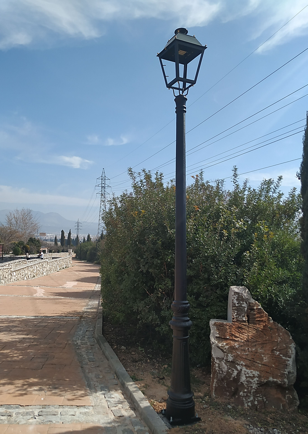 Columna Villa Fundicion para iluminación exterior y alumbrado público