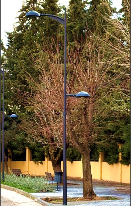 Columna Atlas Eca CLT-BL1 para iluminación exterior y alumbrado público