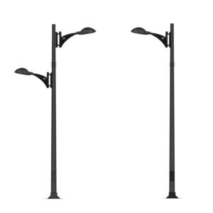 Columna Atlas Eca CLT BT2 equipada con brazos y faroles