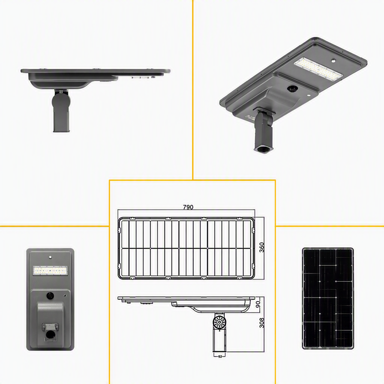 Luminaria IVAP en distintas posiciones