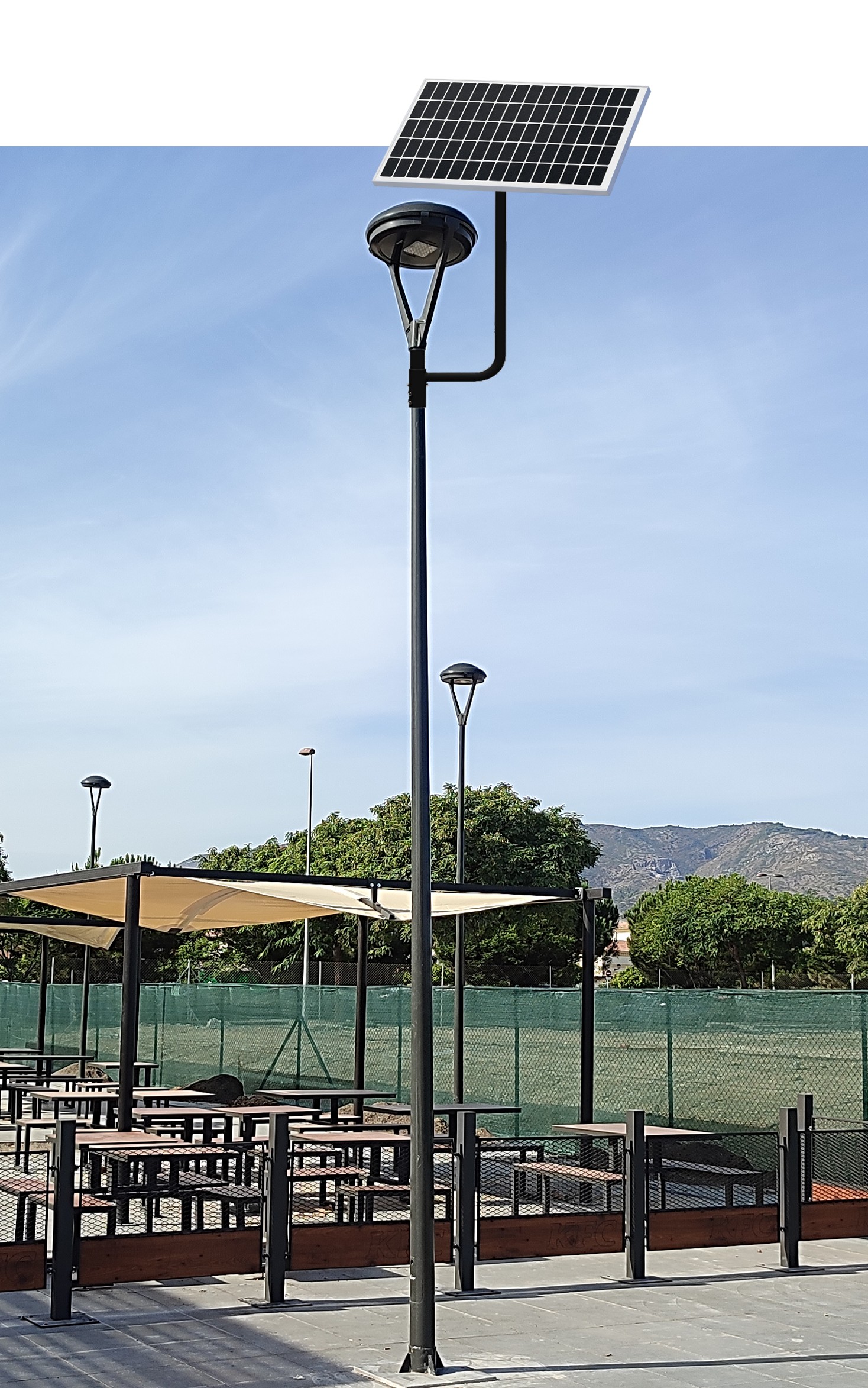 Kit Solar Premiun T-20L 45W para iluminación exterior y alumbrado público